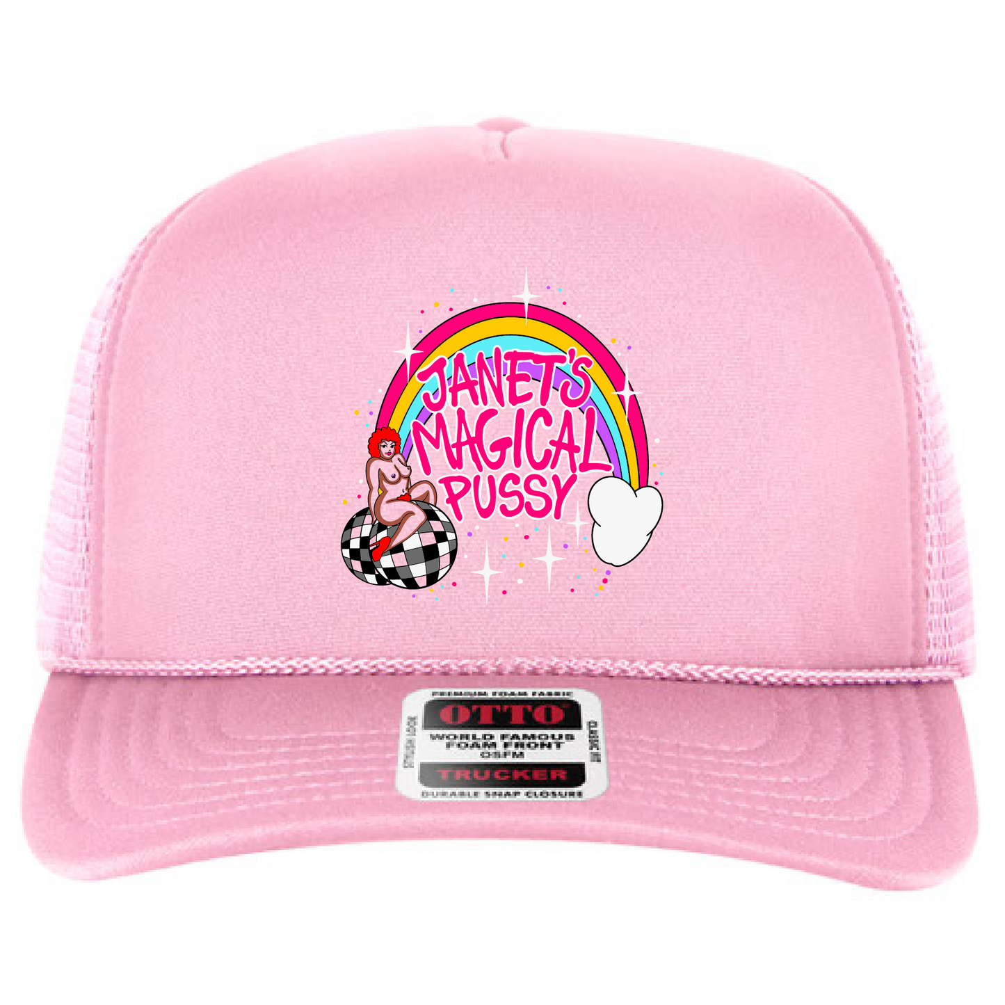 Janet's Magical Pussy Trucker Mesh Cruved Brim Cap